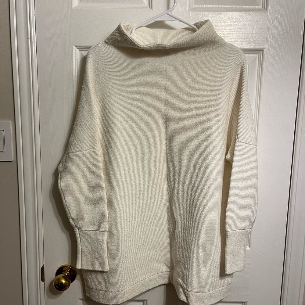 Free People Ottoman Cream Cowl Neck Sweater